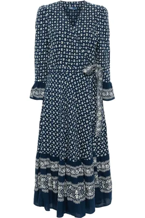 Ralph Lauren Maxikleid mit Blumen-Print