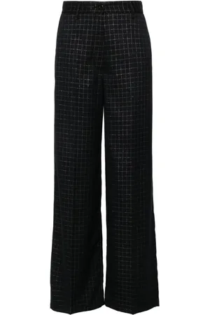 FORTE FORTE Karierte Wide-Leg-Hose