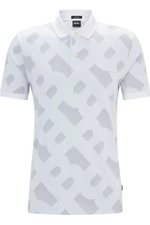 HUGO BOSS Poloshirt mit Monogrammmuster