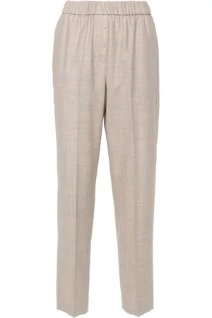 PESERICO SIGN Karierte Tapered-Hose