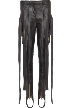 Balmain Cargohose aus Leder