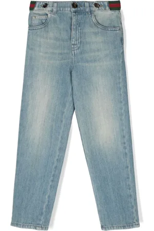 Gucci Tapered-Jeans mit Webstreifen