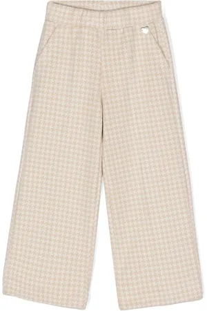 MONNALISA Weite Hose mit Hahnentrittmuster