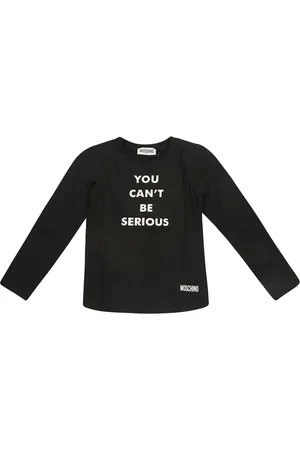 Moschino Langarmshirt mit Slogan-Print