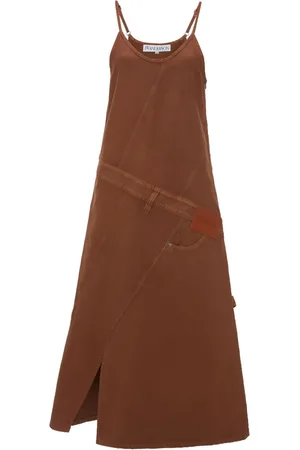 J.W.Anderson Midikleid mit Logo-Applikation