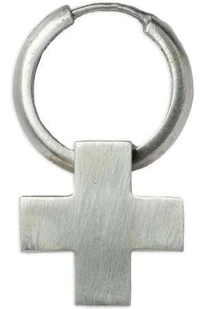 PARTS OF FOUR Creole mit Kreuzanhänger