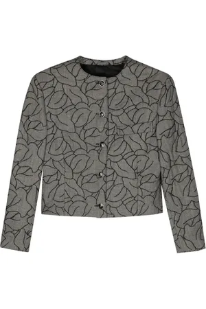 VERSACE 1980s Wolljacke mit Stickerei