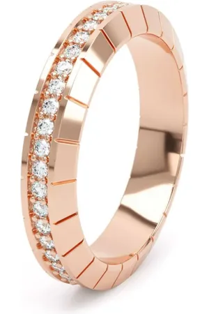 LOEV 18kt Eternity Rotgoldring mit Diamant