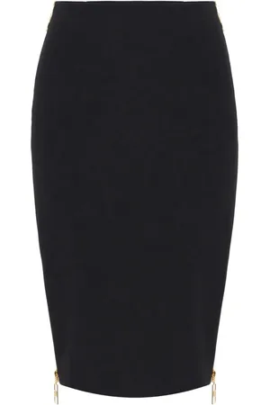 Elisabetta Franchi Krepprock mit Reißverschlussdetail
