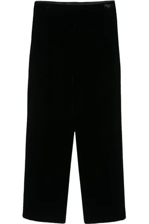 Giorgio Armani 1990s Velours-Hose mit geradem Bein