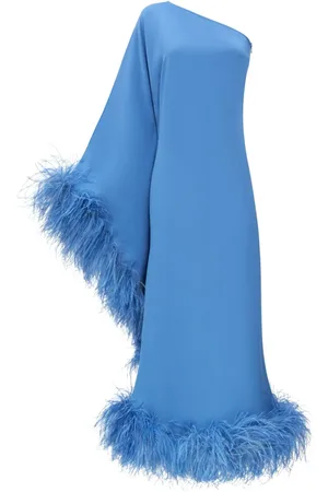 ‎Taller Marmo‎ Balear Maxikleid mit Federbesatz