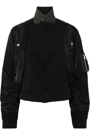 SACAI Bomberjacke mit Kontrasteinsätzen