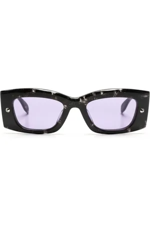Alexander McQueen Sonnenbrille mit spitzen Nieten