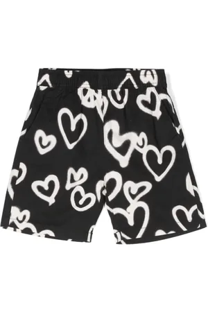 Molo Twill-Shorts mit Herz-Print
