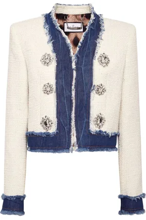 Philipp Plein Tweed-Jacke mit Kristallen