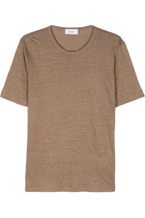 LARDINI Meliertes T-Shirt aus Leinen