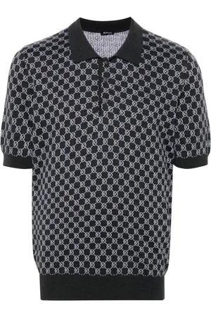 Kiton Poloshirt aus Monogramm-Jacquard