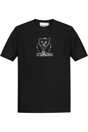 Iceberg T-Shirt mit Bärenstickerei