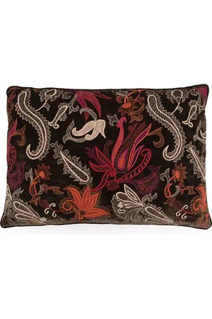 Anke Drechsel Kissen mit Paisley-Stickerei