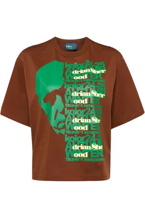 Kolor X On-U Sound T-Shirt mit Gesicht-Print