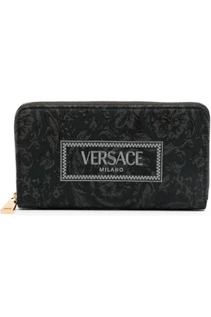 VERSACE Jacquard-Portemonnaie mit Logo