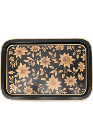 Les-Ottomans X Browns Tablett mit Blumen-Print (43cm x 30cm)