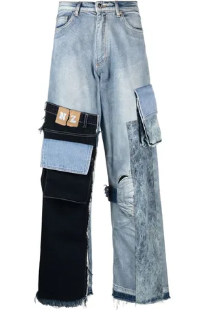 Natasha Zinko Cargo-Jeans im Patchwork-Look