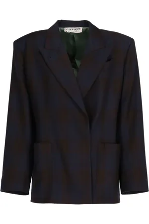 Jean Paul Gaultier 1980 Wollblazer mit Karomuster