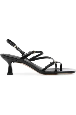 Sandro Lackleder-Sandalen mit eckiger Kappe 60mm
