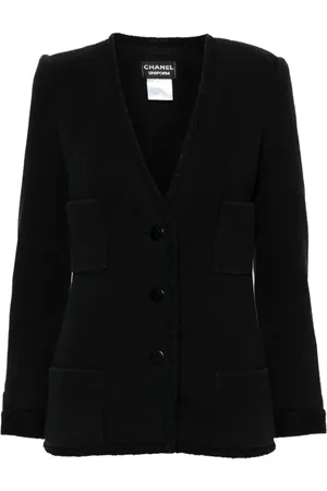 CHANEL 1990er pre-owned Blazer mit Diamantsteppung