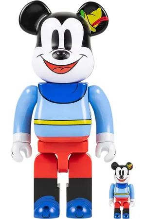 MEDICOM TOY X Disney Mickey Mouse BearbrBrave Little Tailor BE@RBRICK 100% und 400% Figuren-Set
