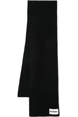 Jil Sander Schal mit Logo-Applikation
