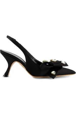 Giambattista Valli Slingback-Pumps mit Schleife 75mm