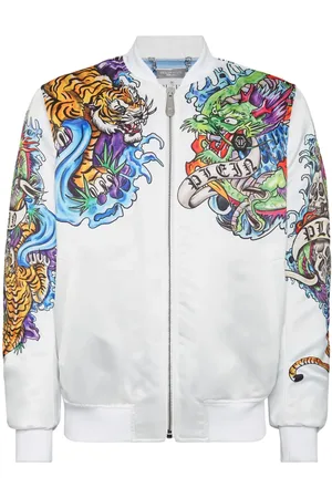 Philipp Plein Bomberjacke mit Tattoo-Print