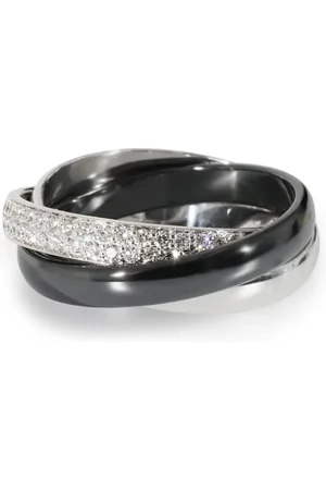 Cartier 18kt Trinity Weißgoldring mit Diamanten