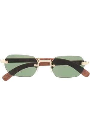 Cartier Sonnenbrille mit geometrischem Gestell