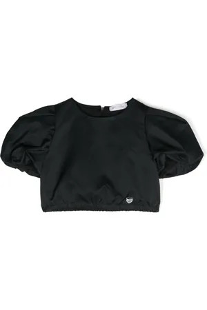 MONNALISA Satinbluse mit Puffärmeln