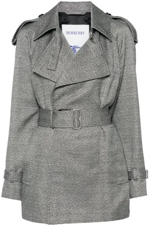 Burberry Mantel mit Chevron-Jacquard
