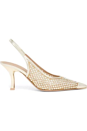 MALONE SOULIERS Vesper Slingback-Pumps mit Kristallen 70mm