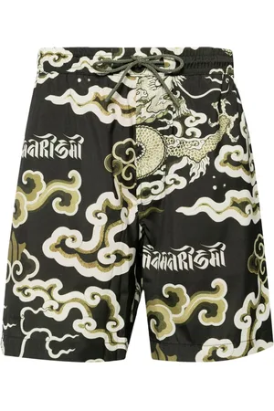 Maharishi Badeshorts mit Cloud Dragon-Print