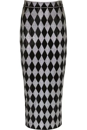 Balmain Midirock mit Strass