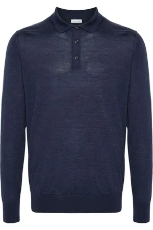 CARUSO Fein gestricktes Poloshirt