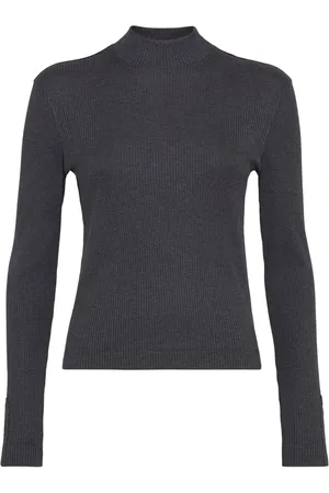 Brunello Cucinelli Jerseyoberteil mit Rollkragen