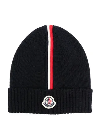 Moncler Beanie mit Logo-Applikation