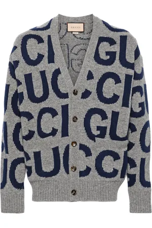 Gucci Cardigan mit Intarsien-Logo