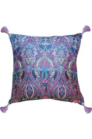 Les-Ottomans Kissen aus Seidengemisch mit Paisley-Print