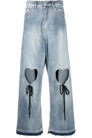Natasha Zinko Jeans mit Cut-Outs in Herzform