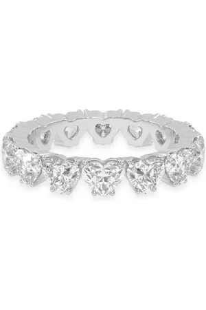 VEYNOU 18kt Memory Ring aus recyceltem Weißgold mit Diamant