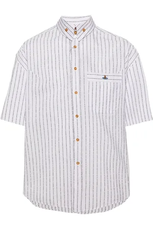 Vivienne Westwood Stripped Krall Hemd aus Bio-Baumwolle