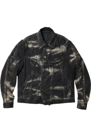JULIUS Jeansjacke mit Bleach-Effekt